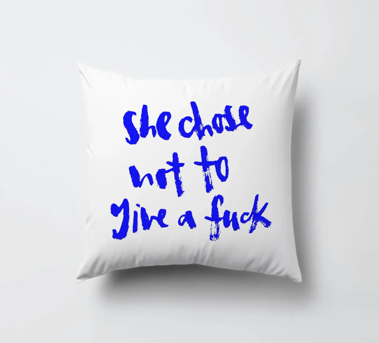 Not to give a f*** cuscino da Brushmeetspaper