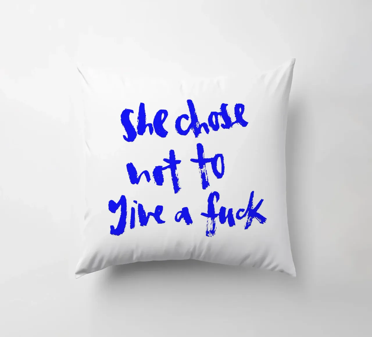 Not to give a f*** cuscino da Brushmeetspaper