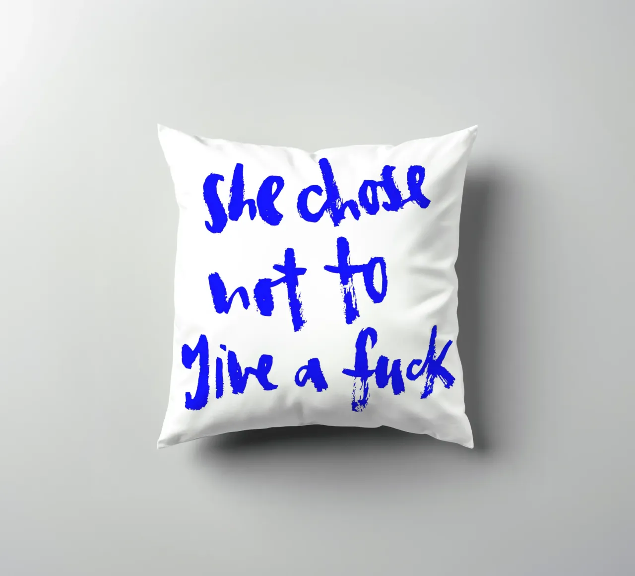 Not to give a f*** cuscino da Brushmeetspaper