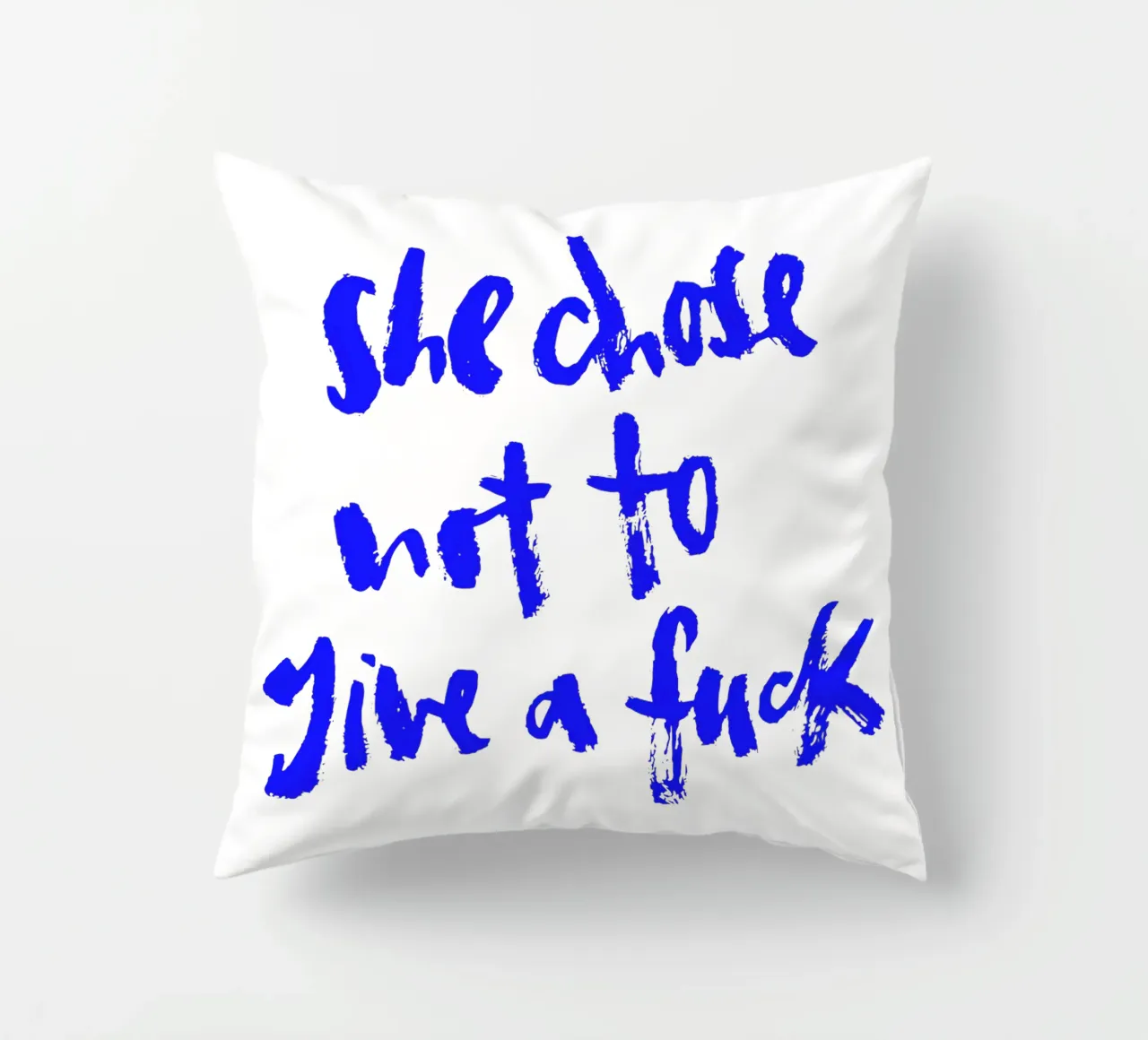 Not to give a f*** cuscino da Brushmeetspaper