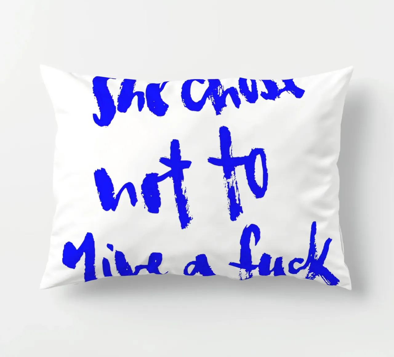 Not to give a f*** cuscino da Brushmeetspaper