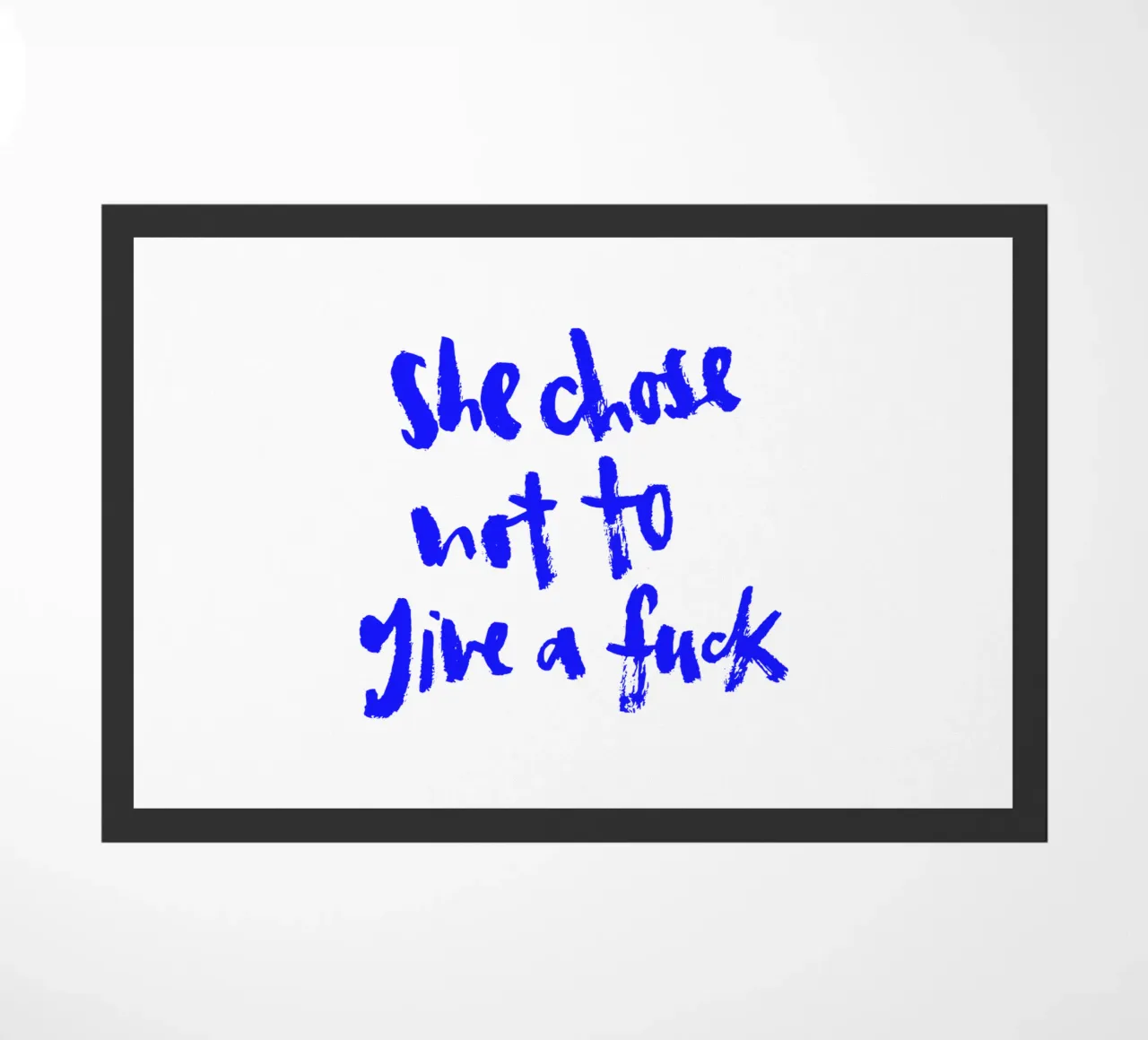 Not to give a f*** felpudo de Brushmeetspaper