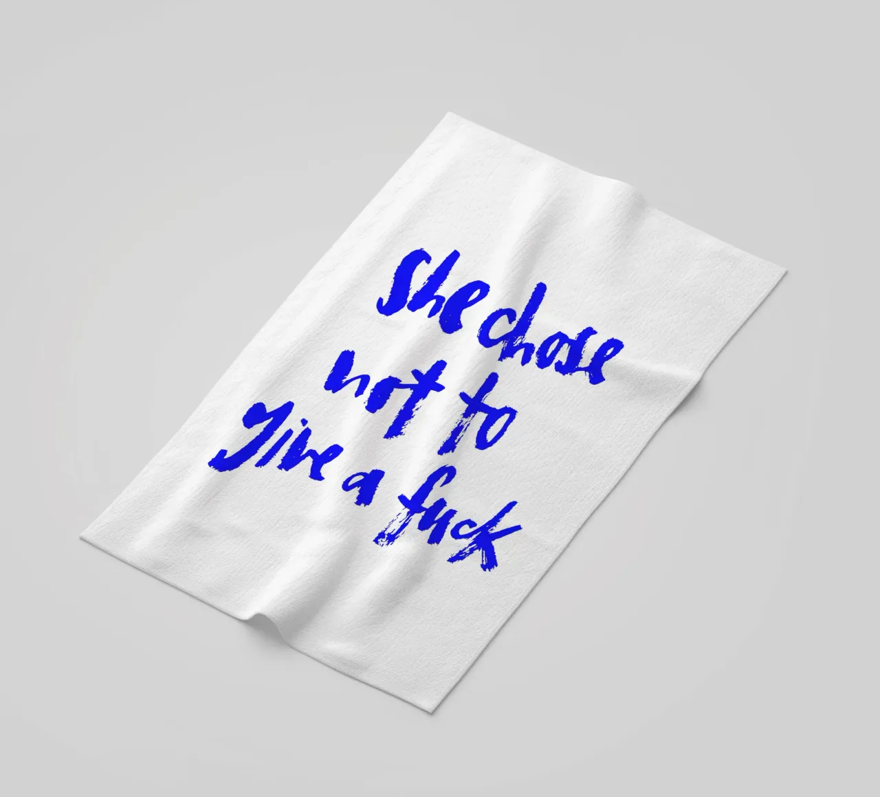 Not to give a f*** toalla de playa de Brushmeetspaper