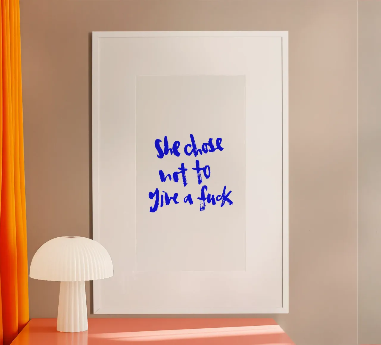 Not to give a f*** poster da Brushmeetspaper
