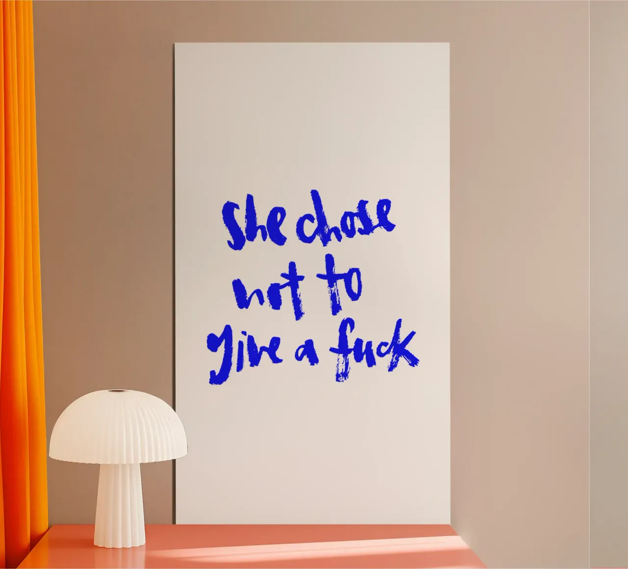 Not to give a f*** poster da Brushmeetspaper