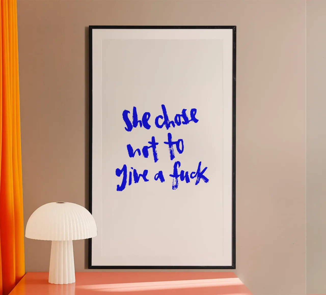 Not to give a f*** poster da Brushmeetspaper
