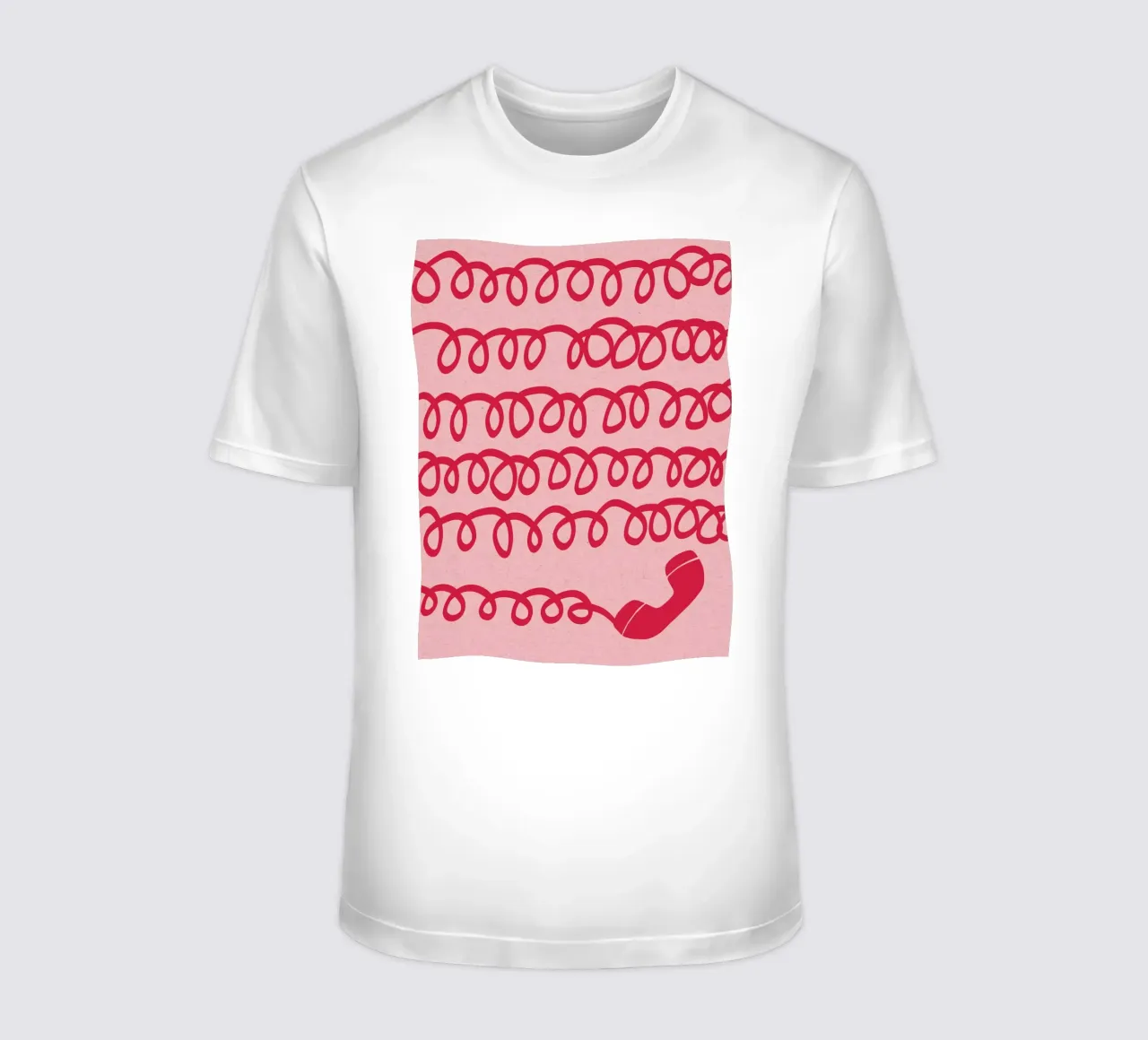 Retro Red Telephone t-shirt by Kim Hubball Studio