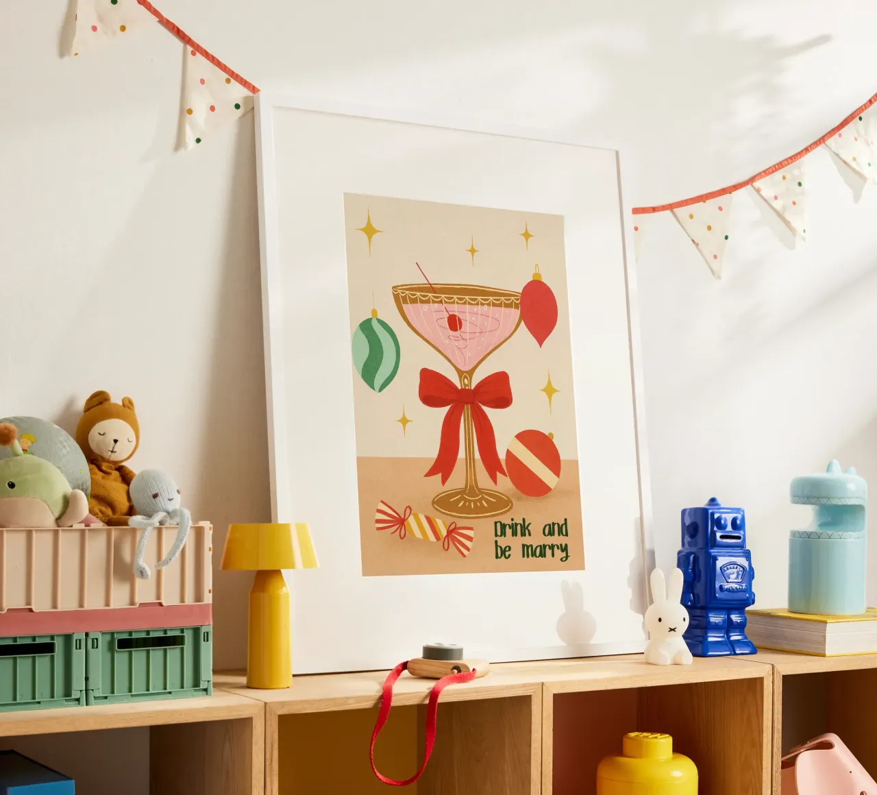 Bevete e sposatevi! Cocktail di Natale di metà secolo carta hahnemühle da postaprinta