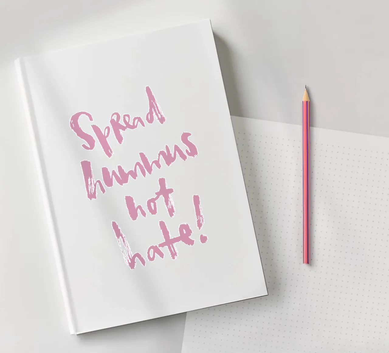 Spread hummus, not hate diario da Brushmeetspaper