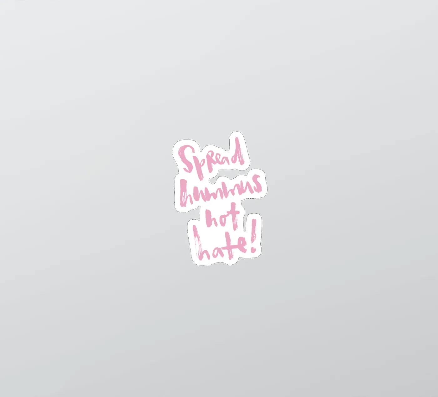 Spread hummus, not hate adesivo da Brushmeetspaper