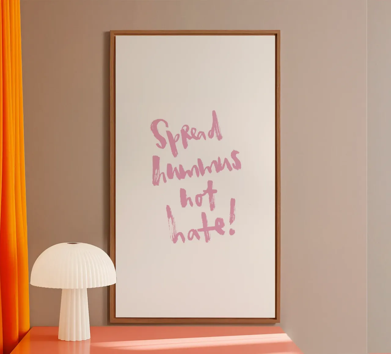 Spread hummus, not hate alluminio dibond da Brushmeetspaper