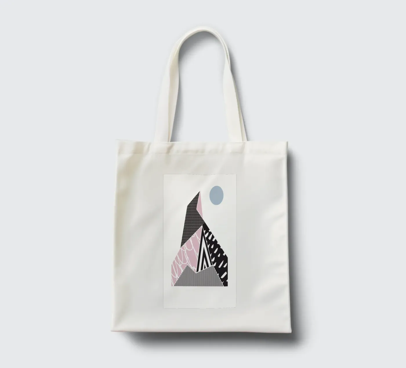 Geometric Pattern Mountain tote bag by Kim Hubball Studio