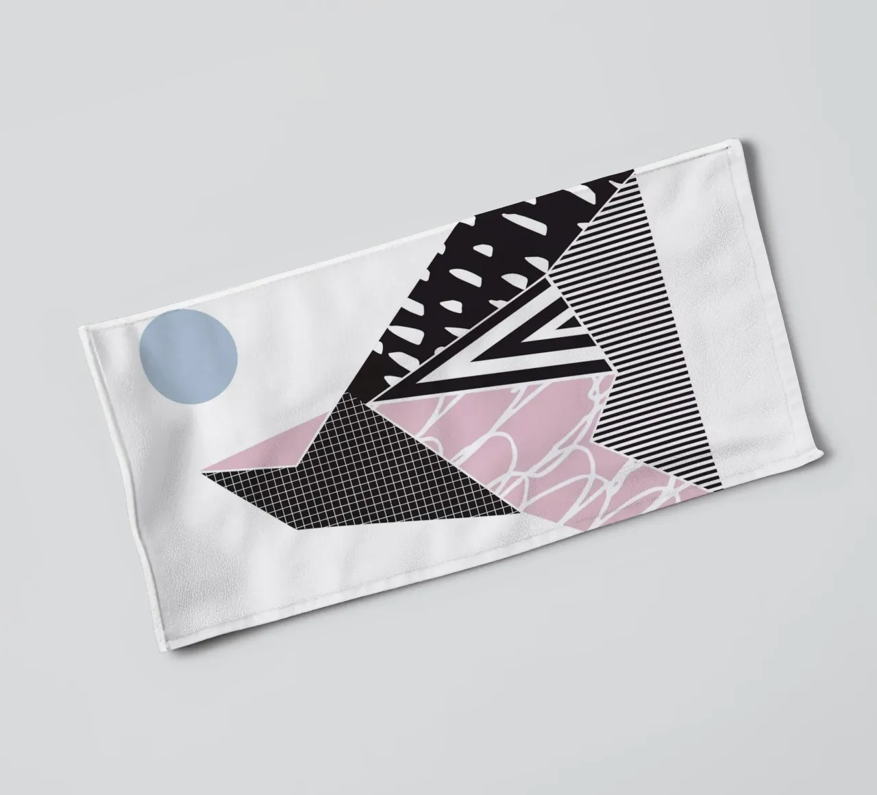 Geometric Pattern Mountain towel by Kim Hubball Studio