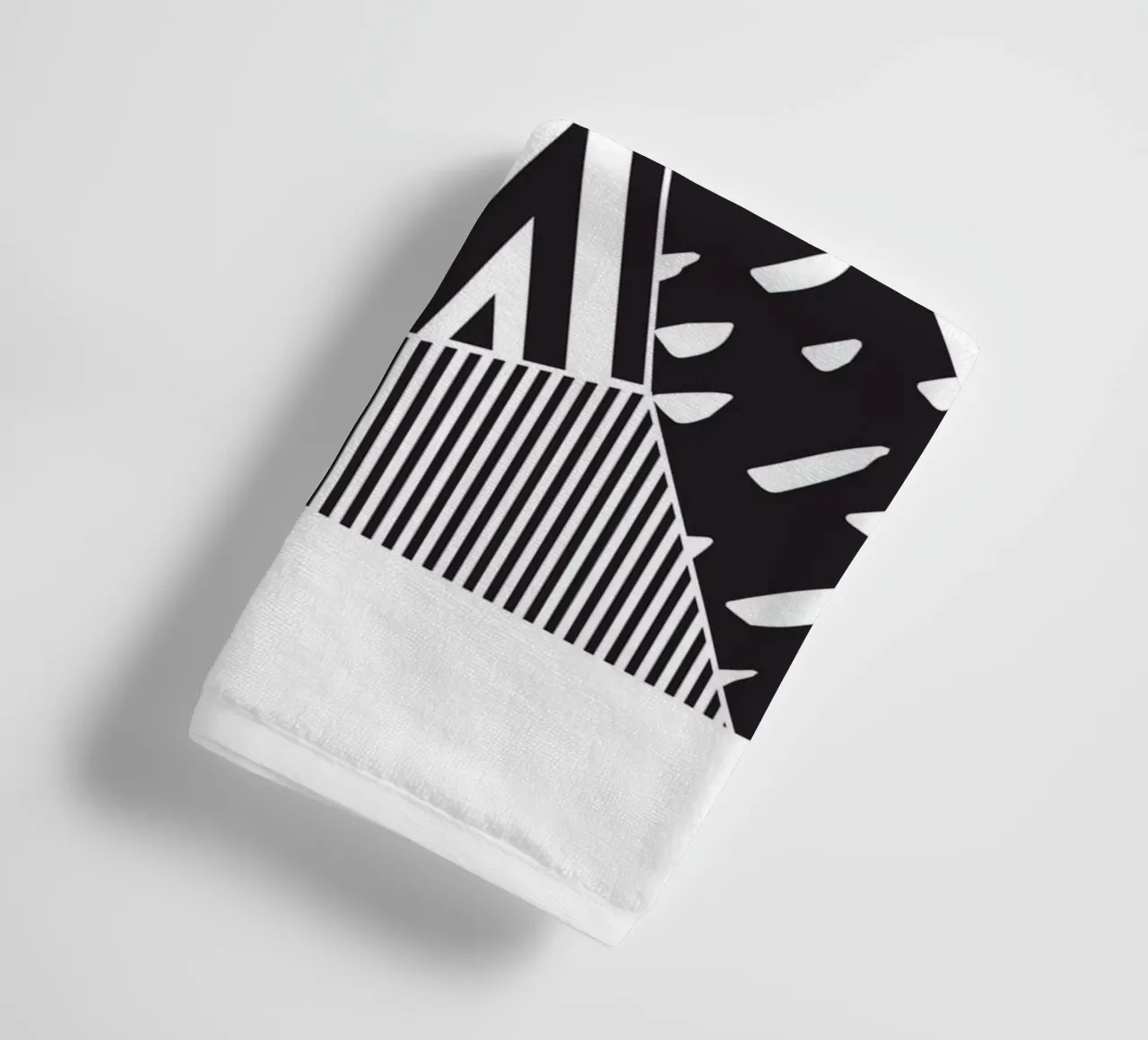 Geometric Pattern Mountain towel by Kim Hubball Studio