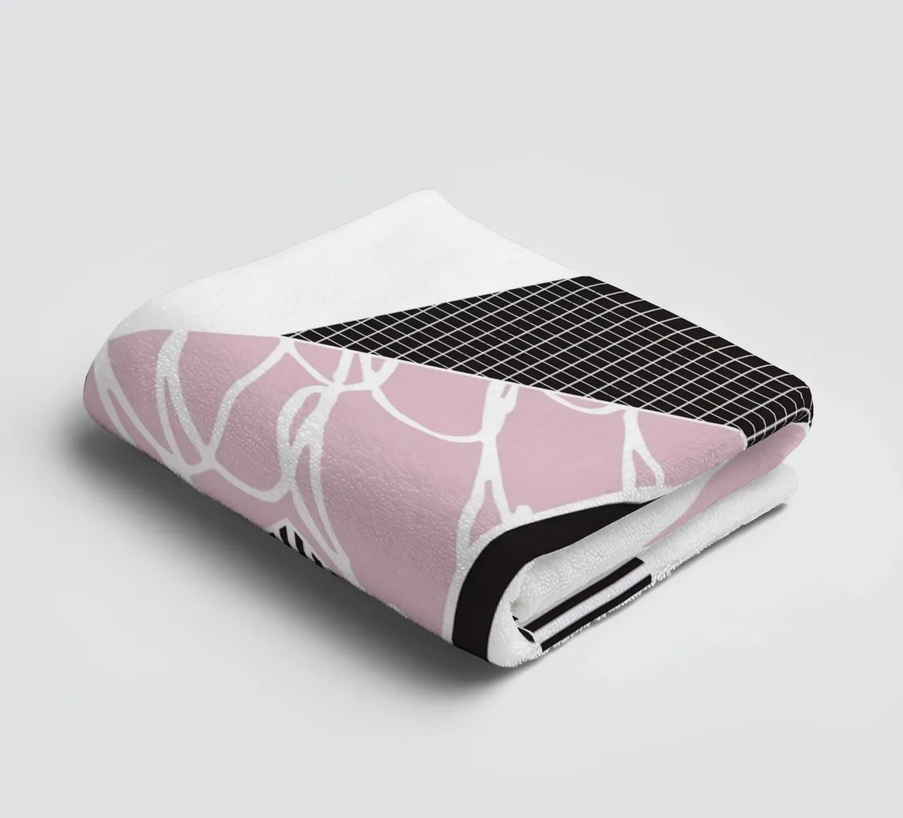 Geometric Pattern Mountain towel by Kim Hubball Studio