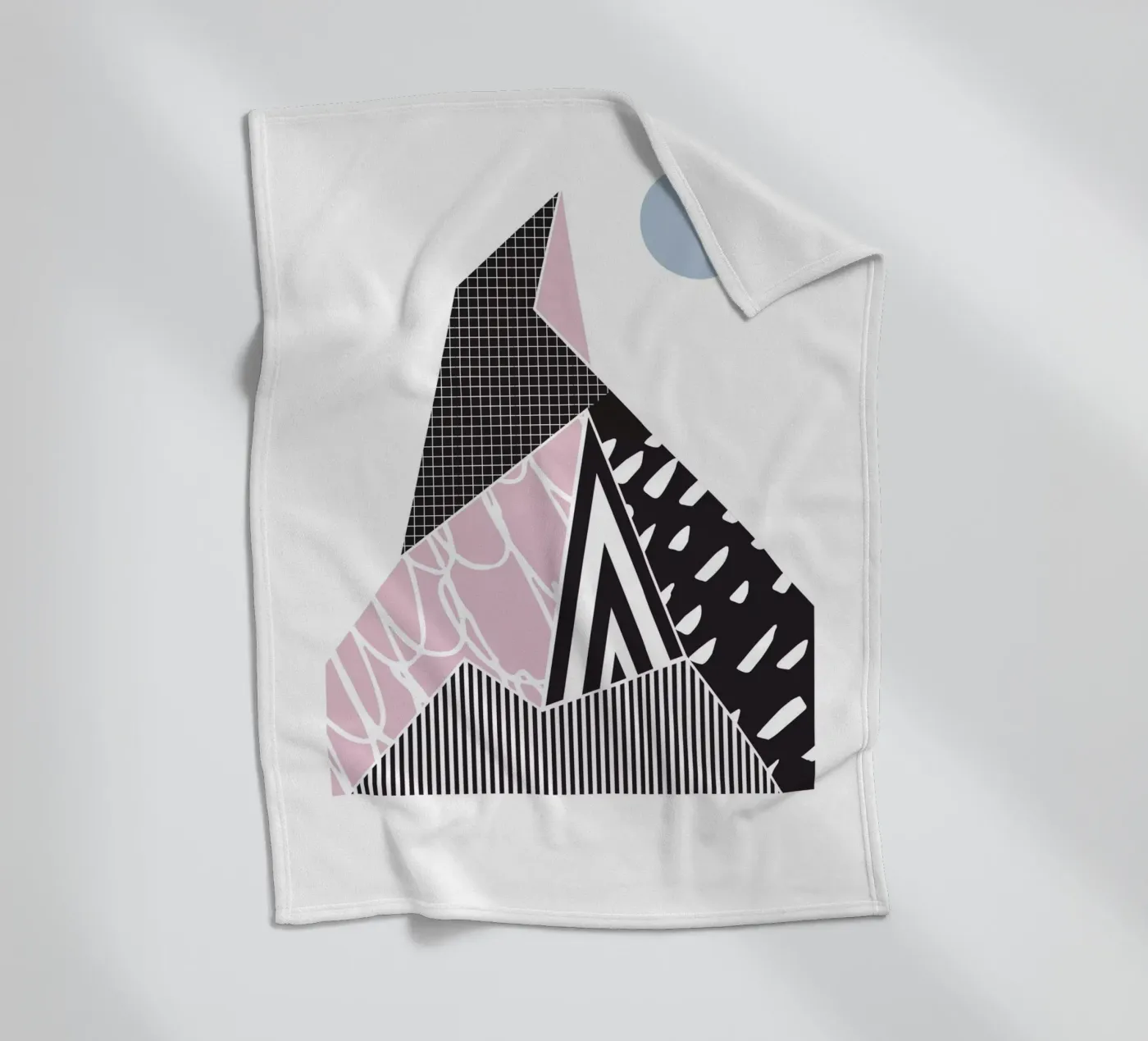 Motif géométrique Montagne plaid polaire de Kim Hubball Studio