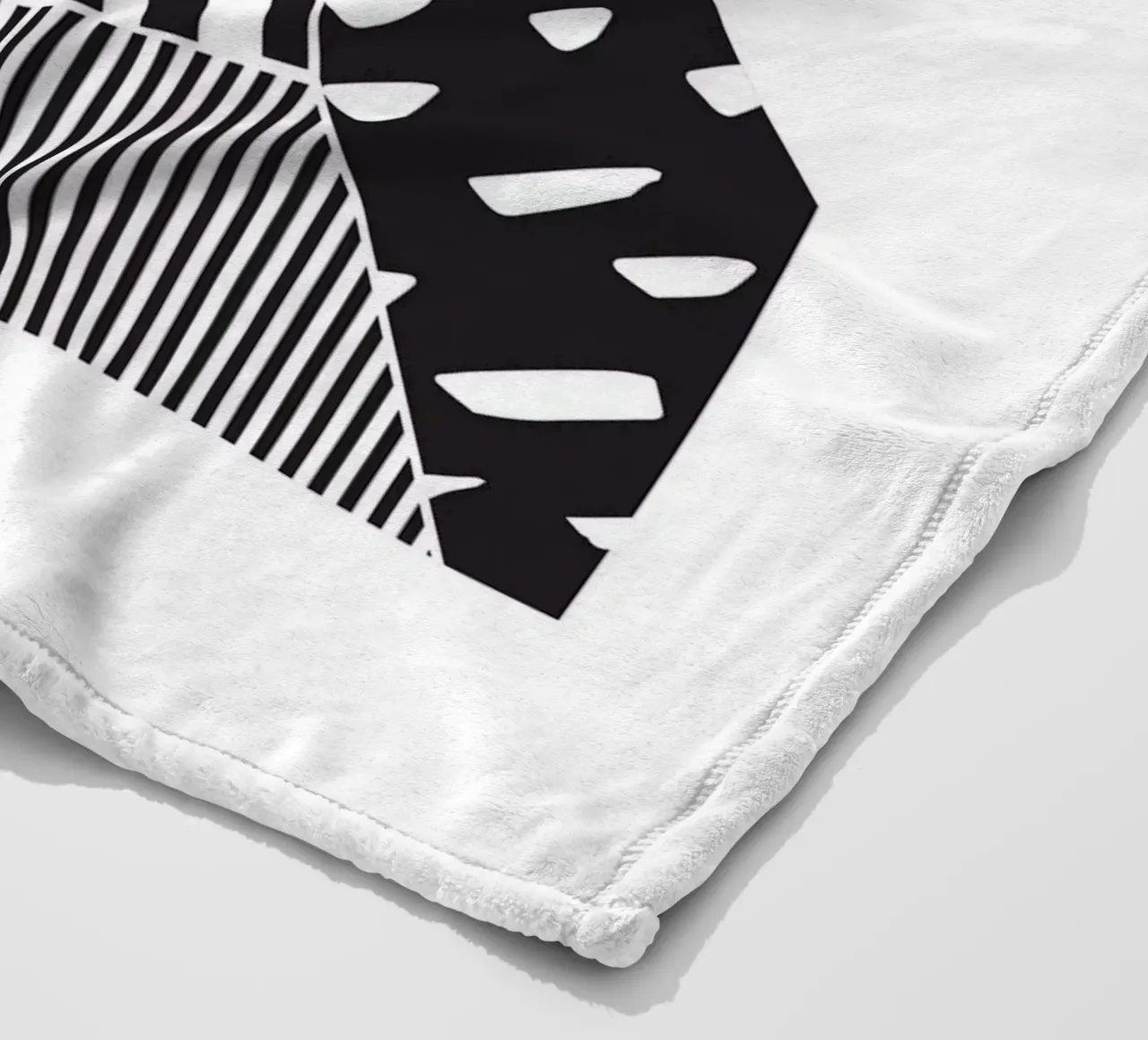 Geometric Pattern Mountain fleece blanket by Kim Hubball Studio