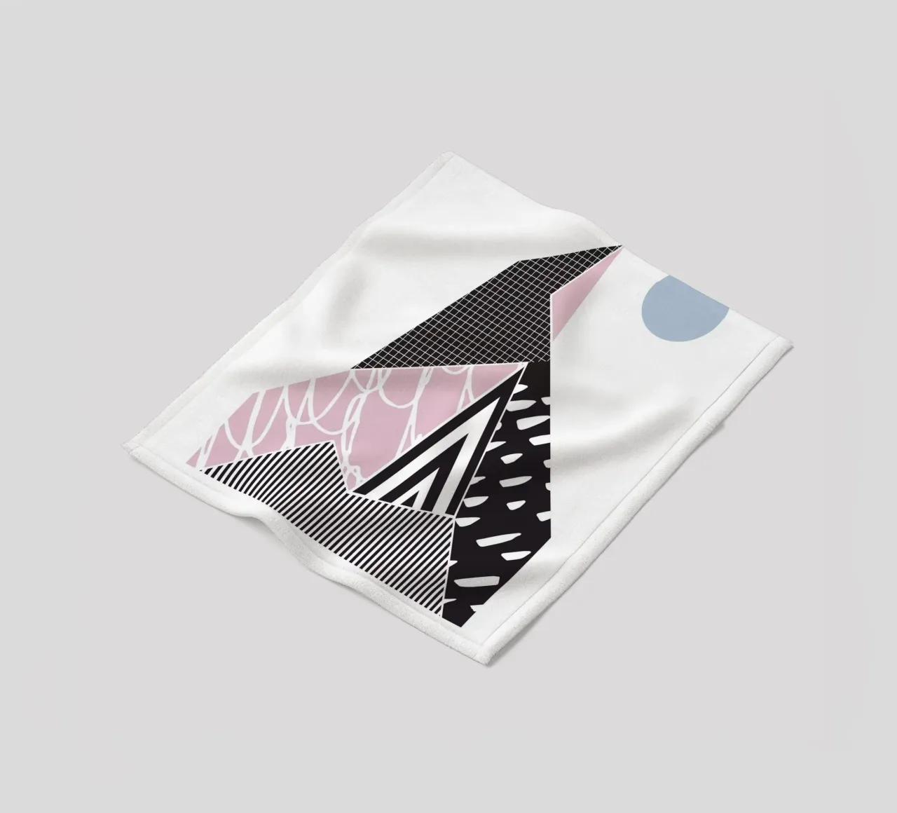 Geometric Pattern Mountain Fleecedecke von Kim Hubball Studio