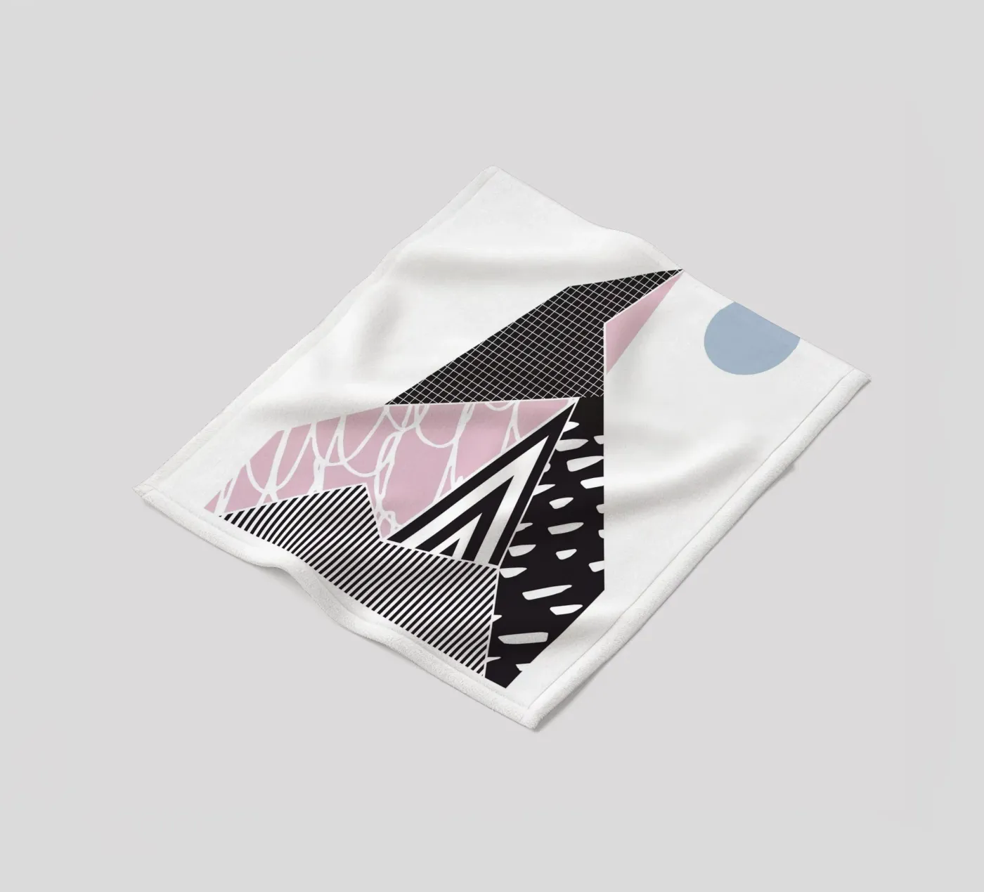 Motif géométrique Montagne plaid polaire de Kim Hubball Studio