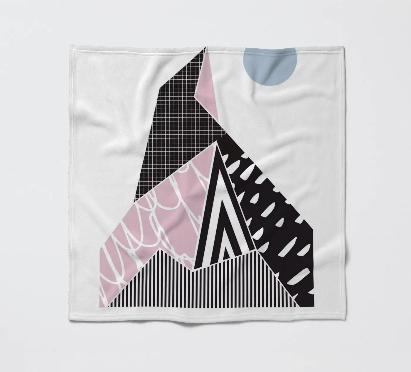 Motif géométrique Montagne plaid polaire de Kim Hubball Studio