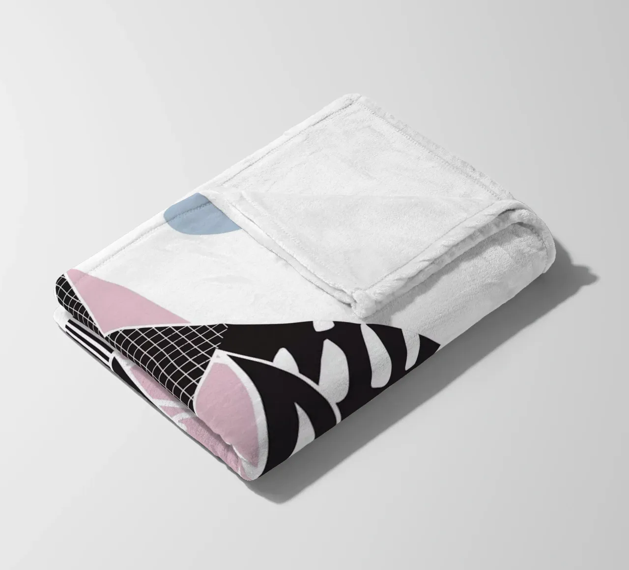 Geometric Pattern Mountain Fleecedecke von Kim Hubball Studio