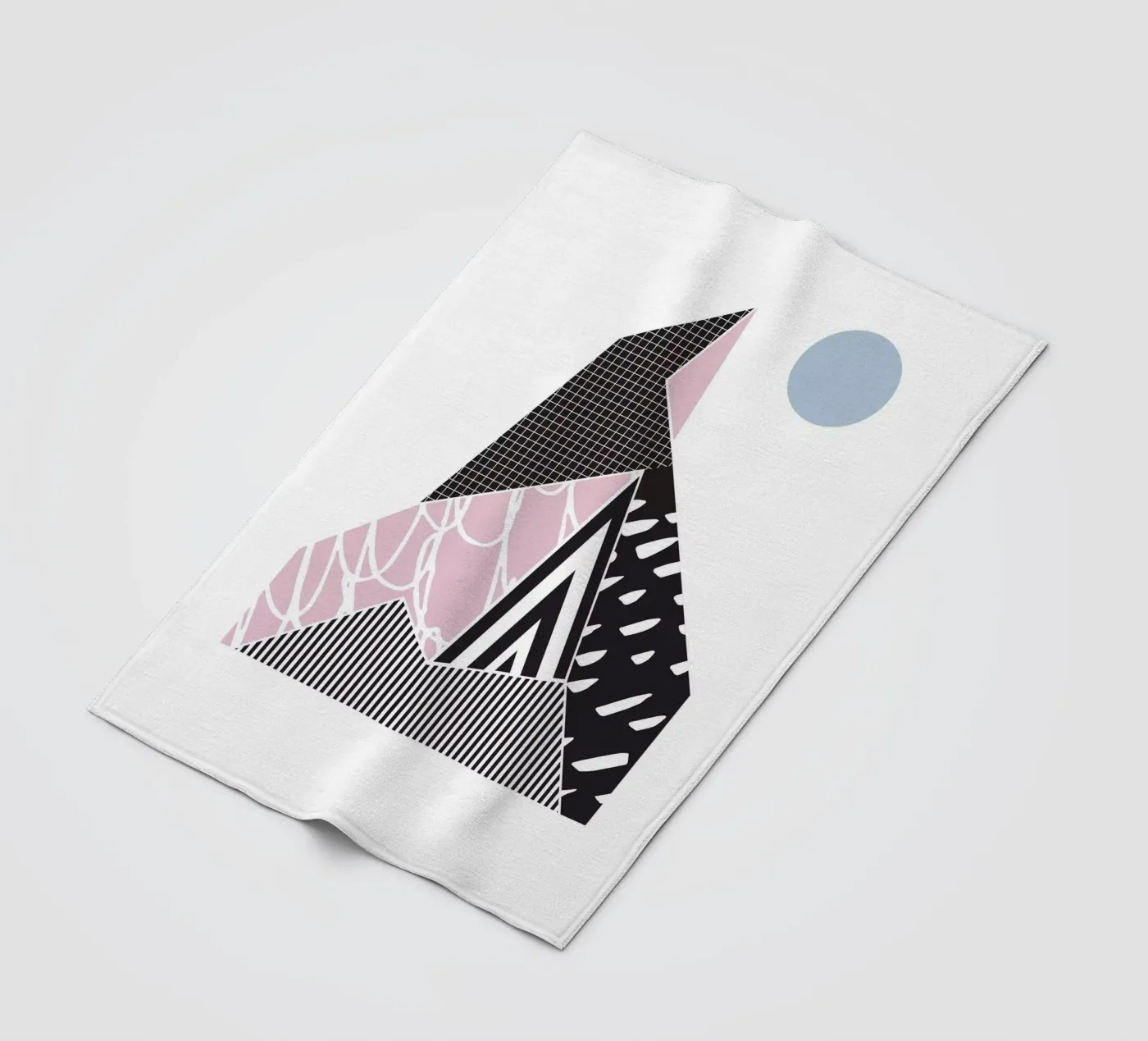 Motif géométrique Montagne plaid polaire de Kim Hubball Studio