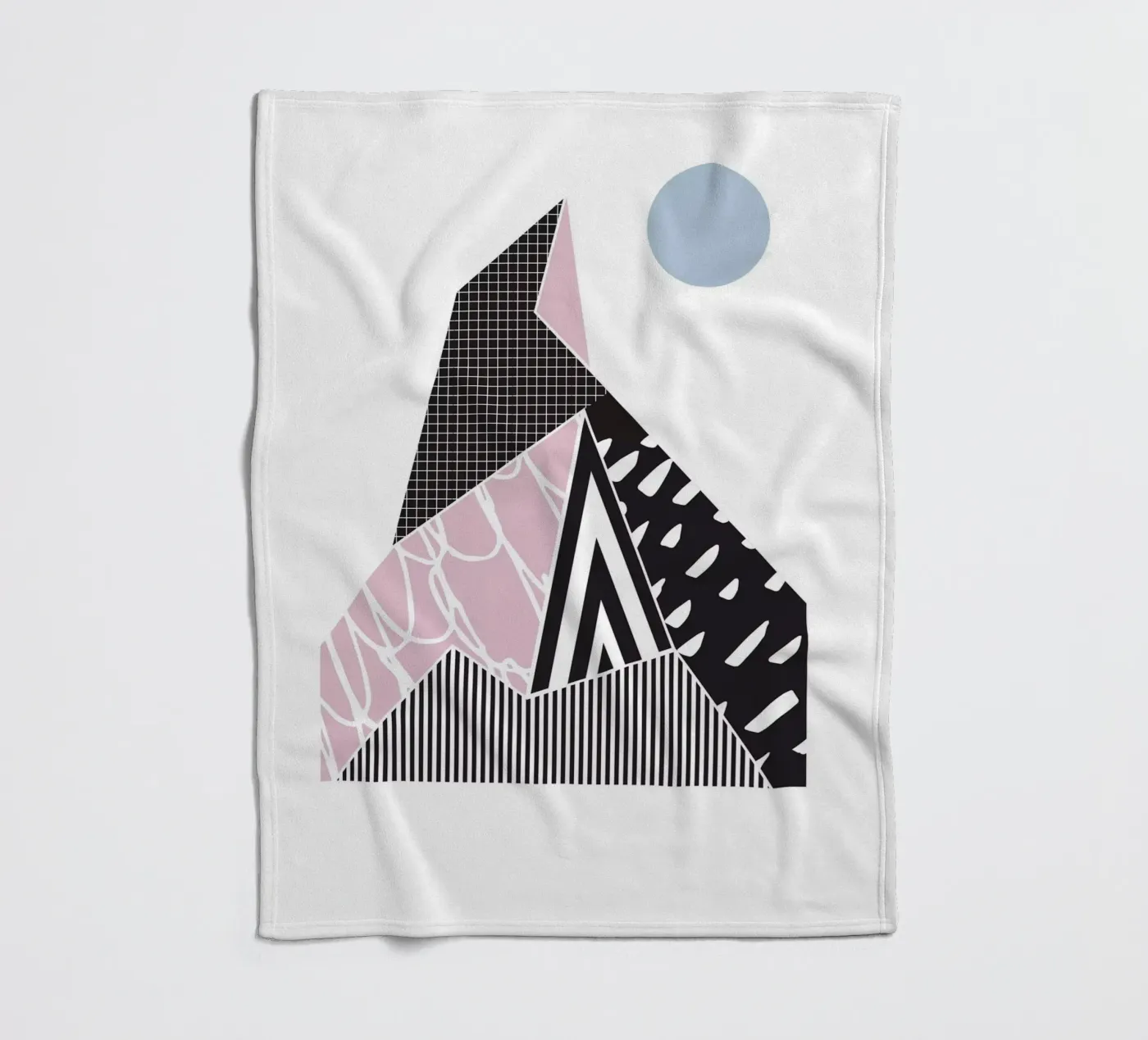 Motif géométrique Montagne plaid polaire de Kim Hubball Studio