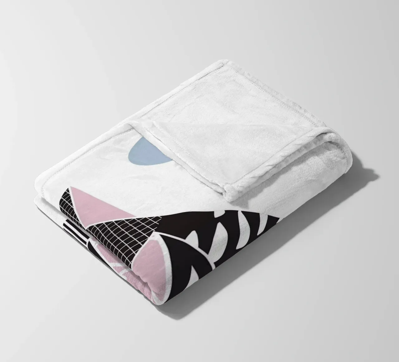 Geometric Pattern Mountain Fleecedecke von Kim Hubball Studio