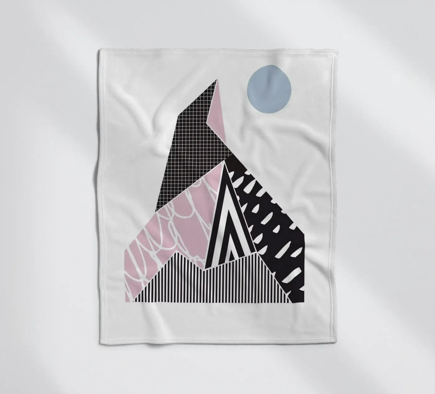 Motif géométrique Montagne plaid polaire de Kim Hubball Studio