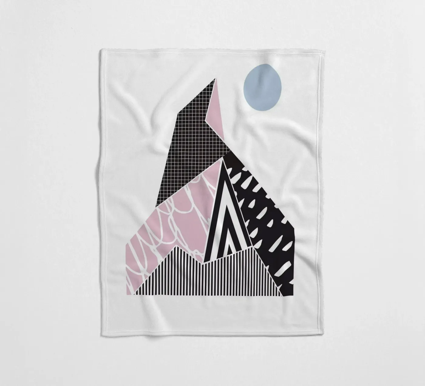 Motif géométrique Montagne plaid polaire de Kim Hubball Studio