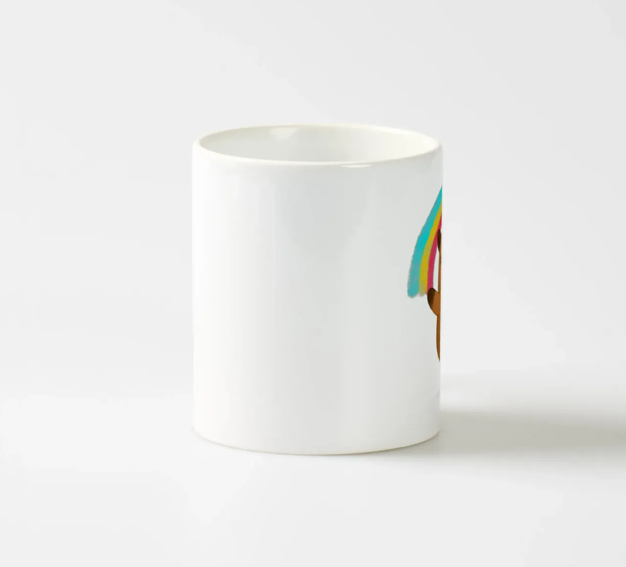 Capibara con arcobaleno tazza in ceramica da julianamotzko