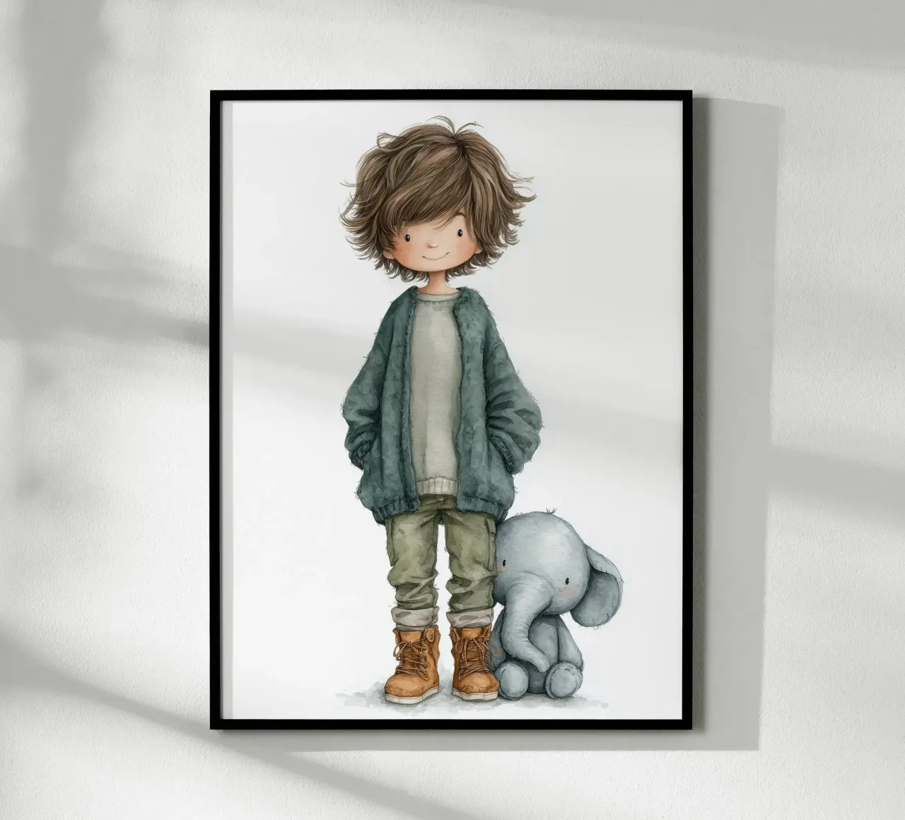 Poster per la cameretta di un ragazzo con elefante carta hahnemühle da Kid’s Dream