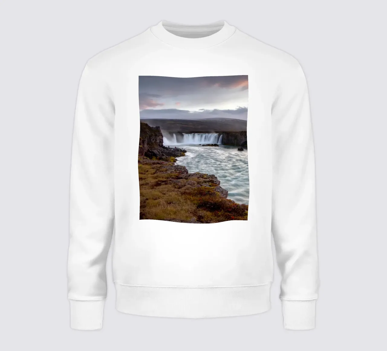 Scenic Goðafoss Waterfall felpa da Fjöllart