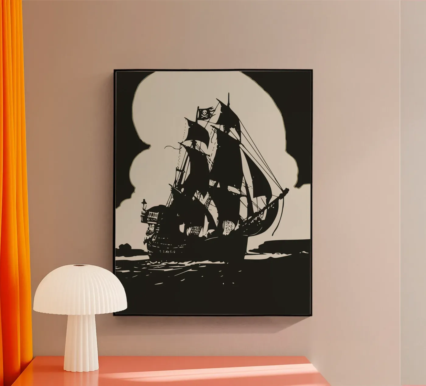 Black voyage acryl van Little Dean