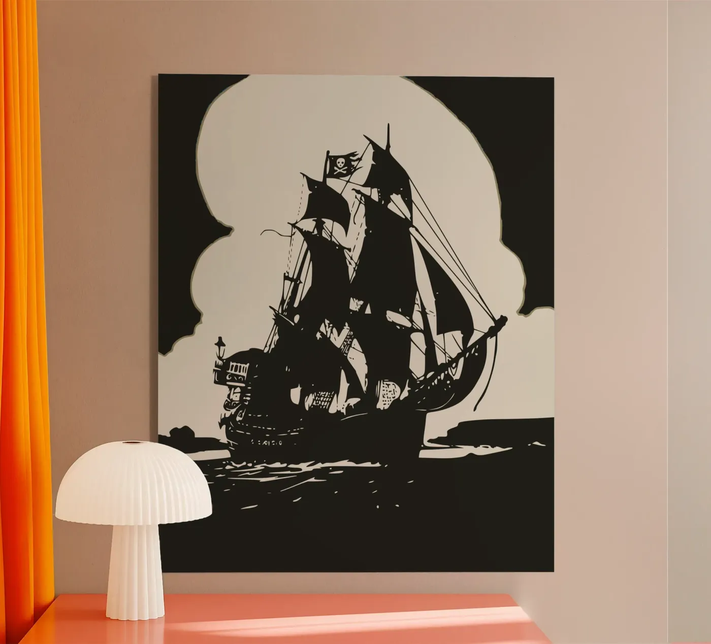 Black voyage acryl van Little Dean