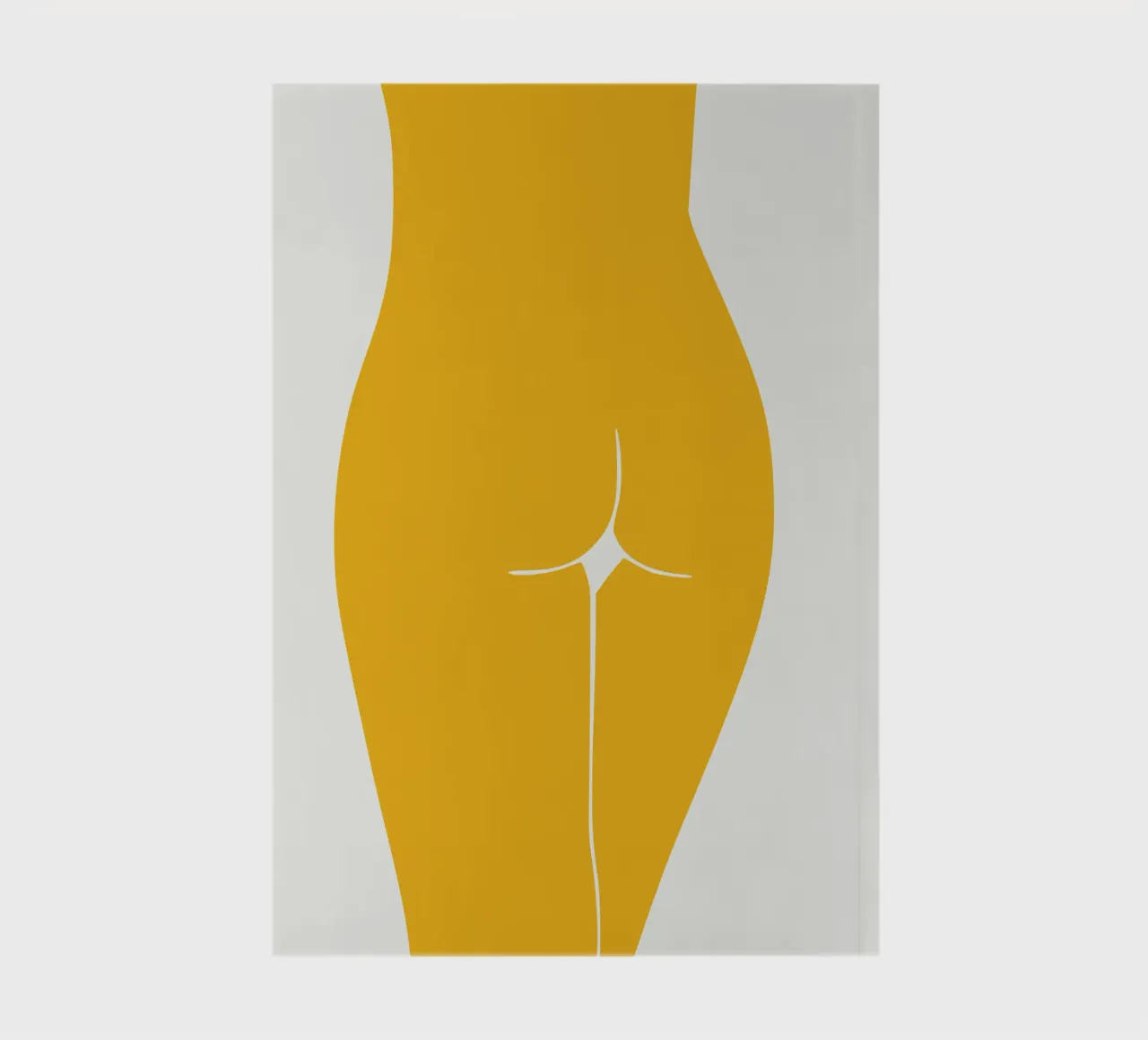 Figuratief in geel notitieboek van Little Dean