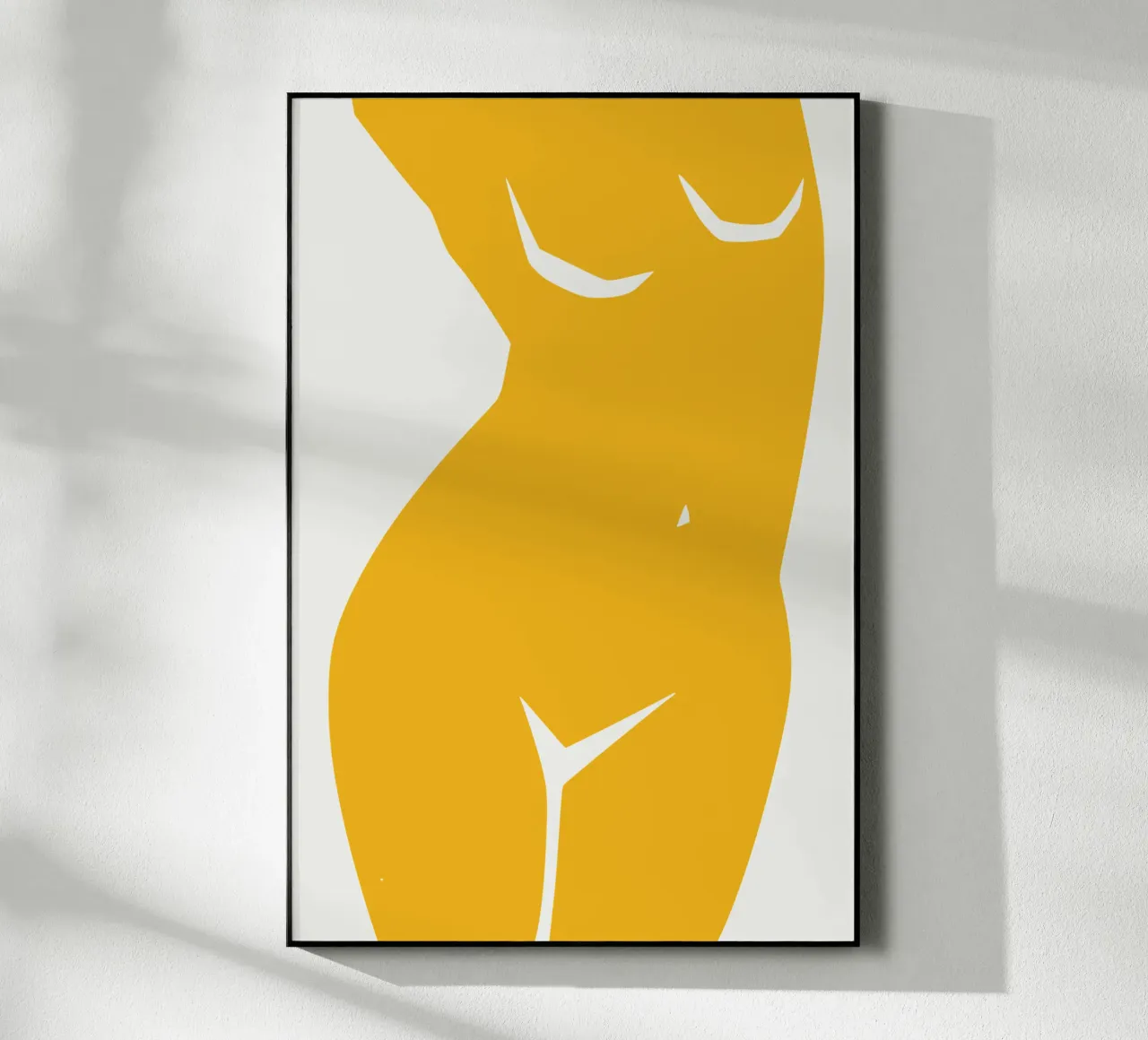 Figuratif en jaune 02 plexiglas de Little Dean
