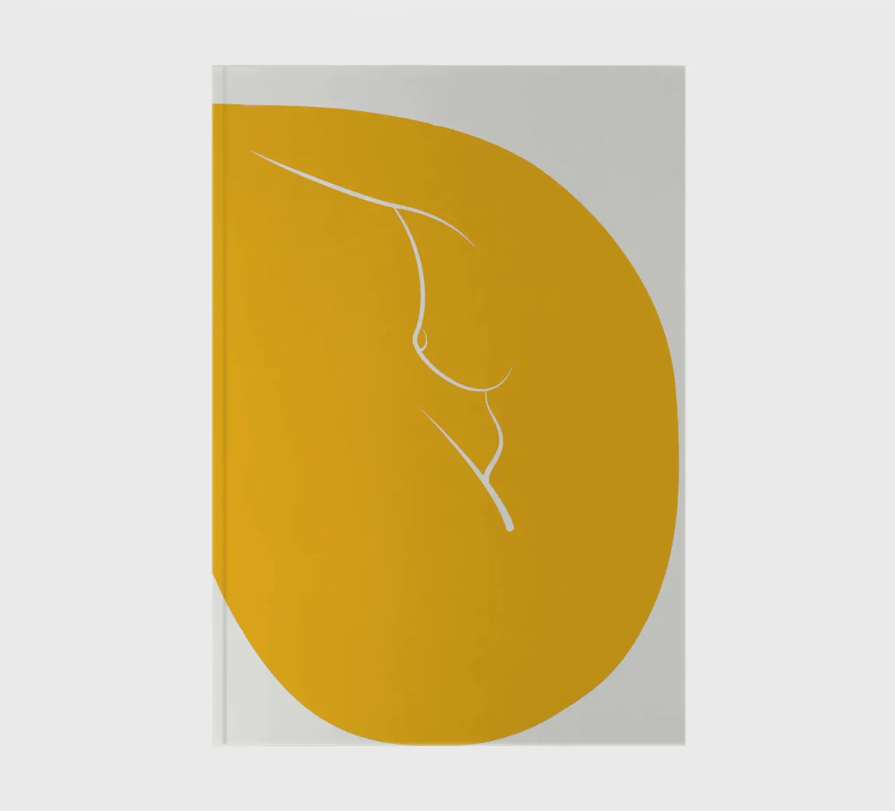 Figurative in yellow 03 notebook by Little Dean