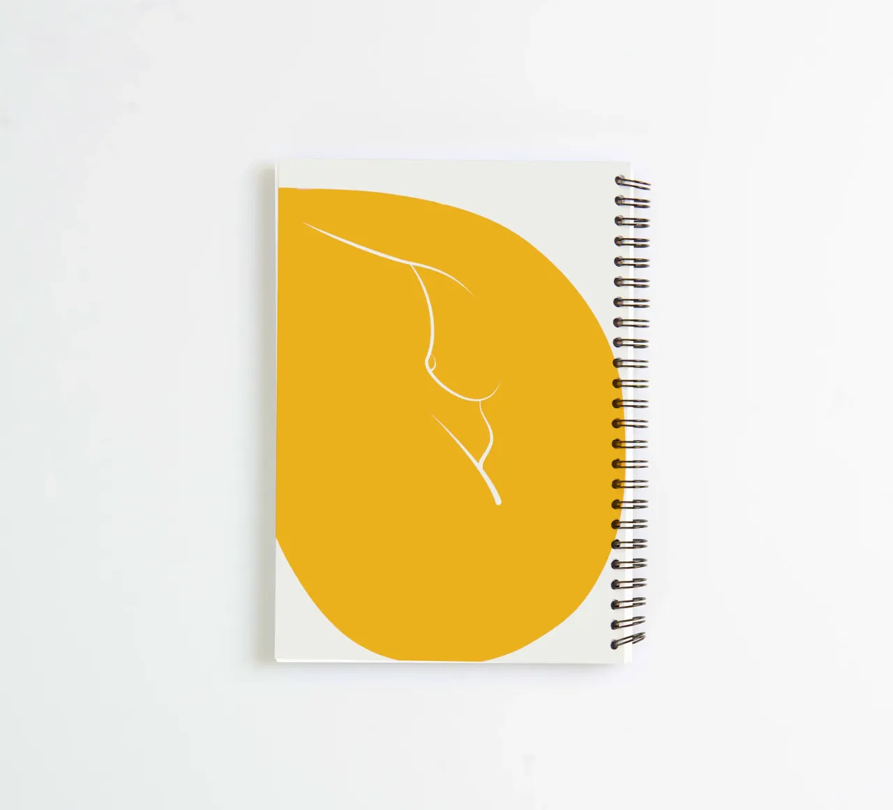 Figuratif en jaune 03 carnet à spirale de Little Dean