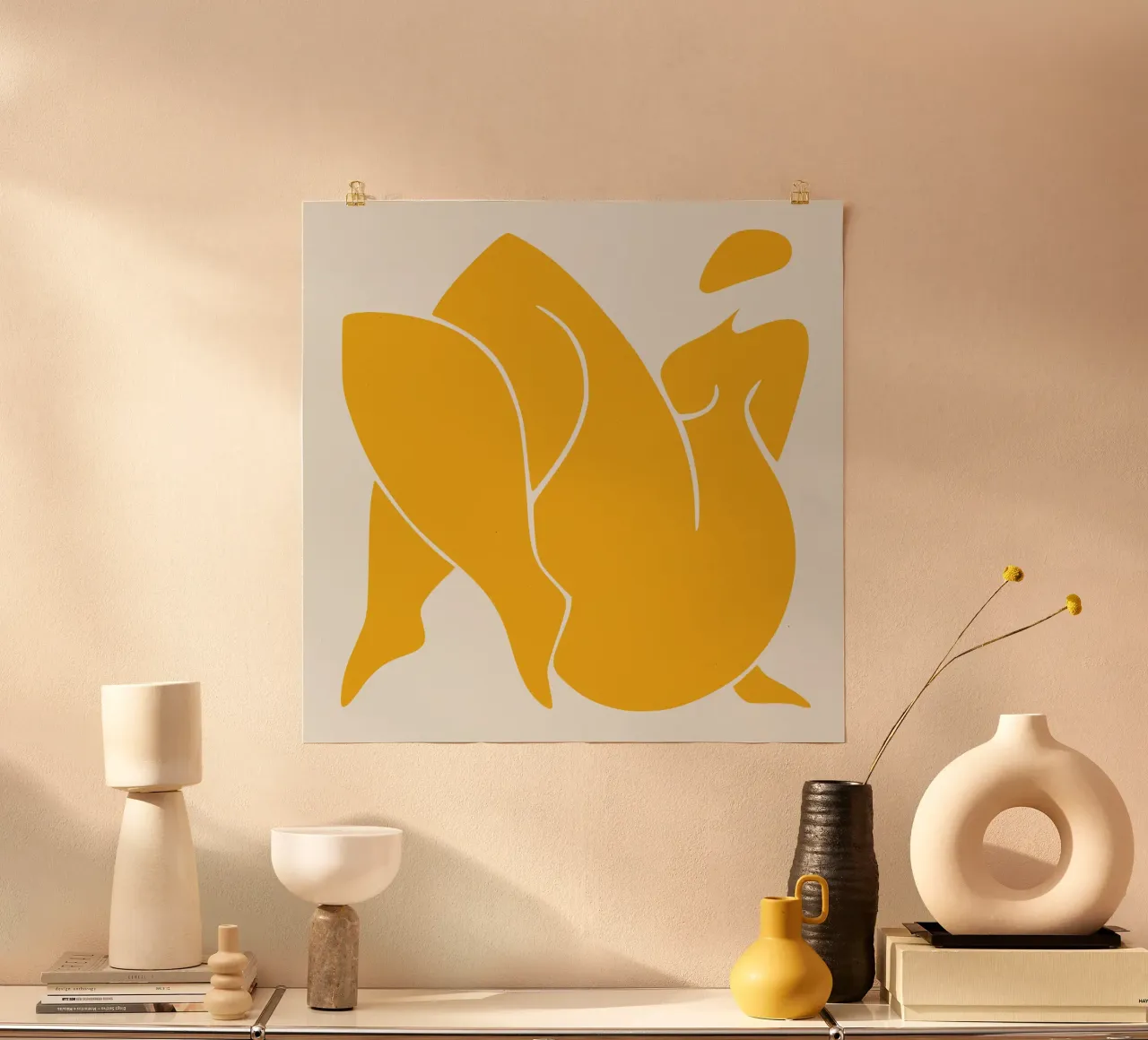 Figuratif en jaune 06 hahnemühle de Little Dean