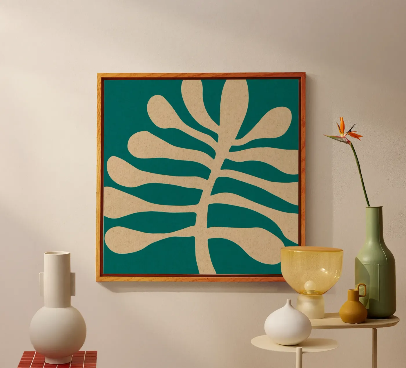 Matisse blad acryl van Kim Hubball Studio
