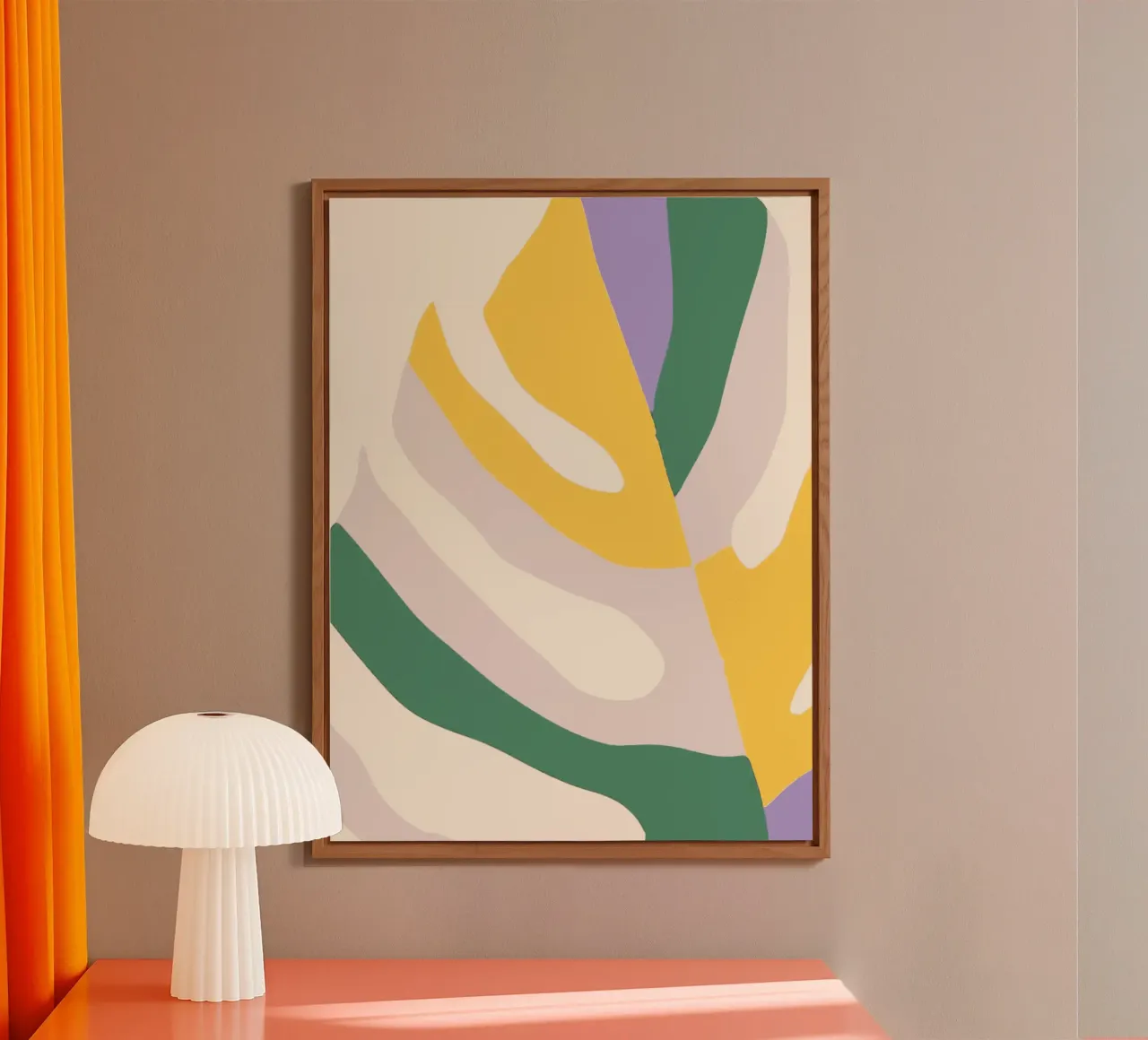 Monstera colorata alluminio dibond da Little Dean