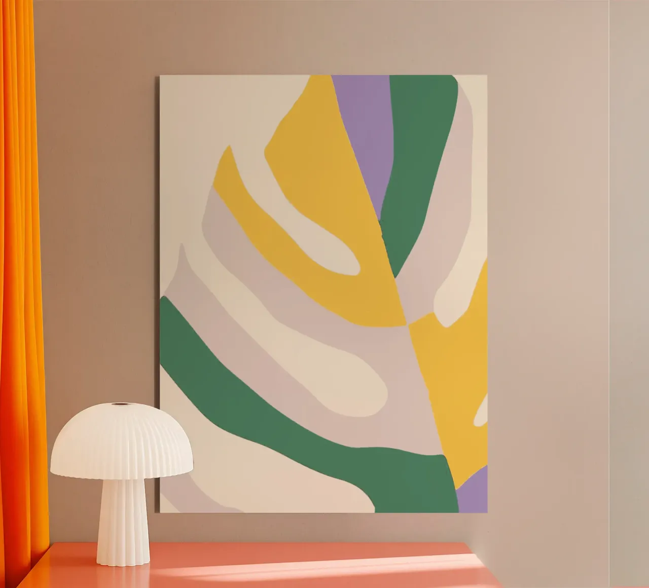 Monstera colorata alluminio dibond da Little Dean