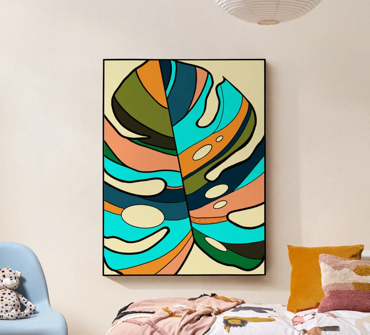 Monstera colorata 02 plexiglass da Little Dean