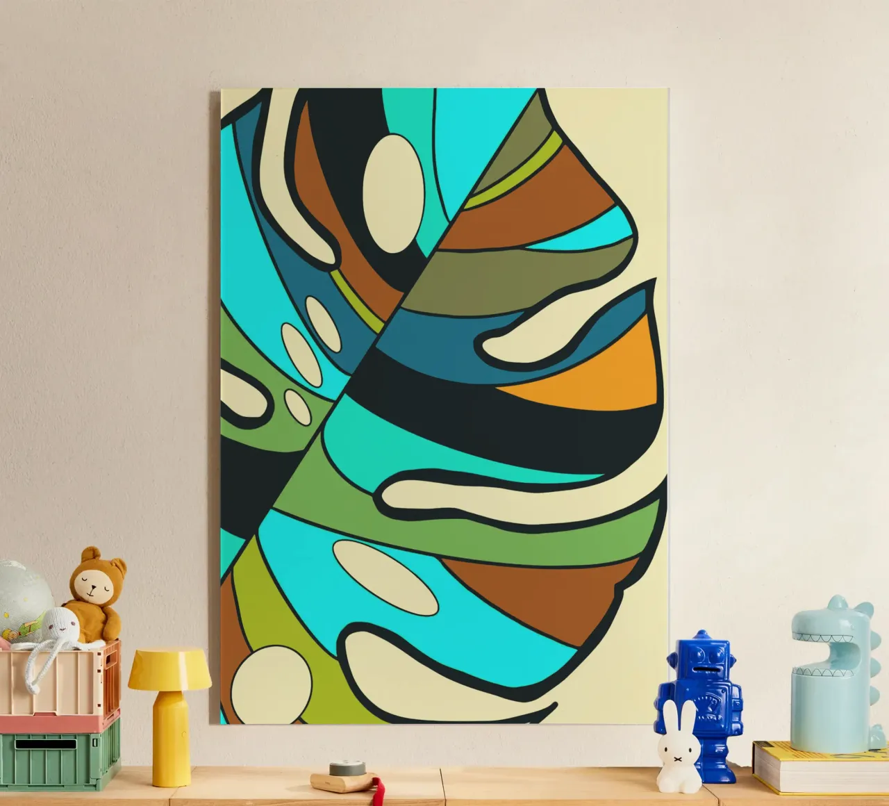 Monstera colorata 03 plexiglass da Little Dean