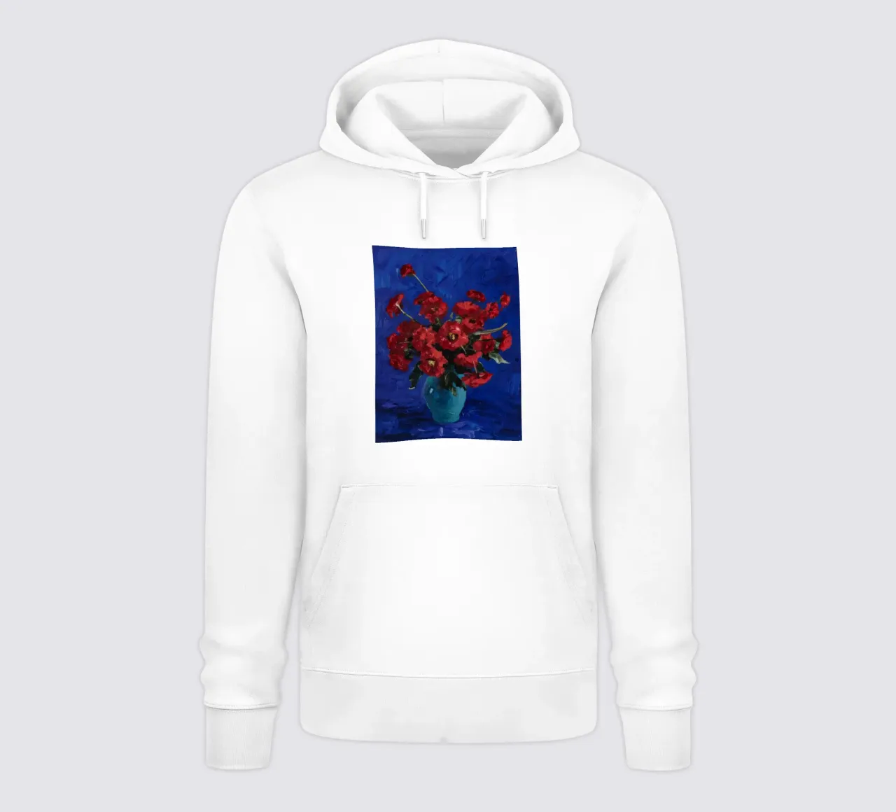 Notturno in fiore cremisi felpa con cappuccio da Angkasa Mist