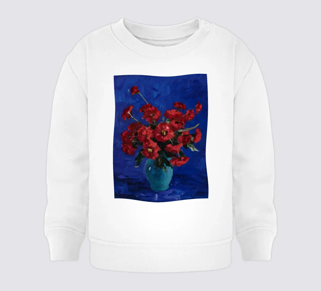Notturno in fiore cremisi felpa neonato da Angkasa Mist