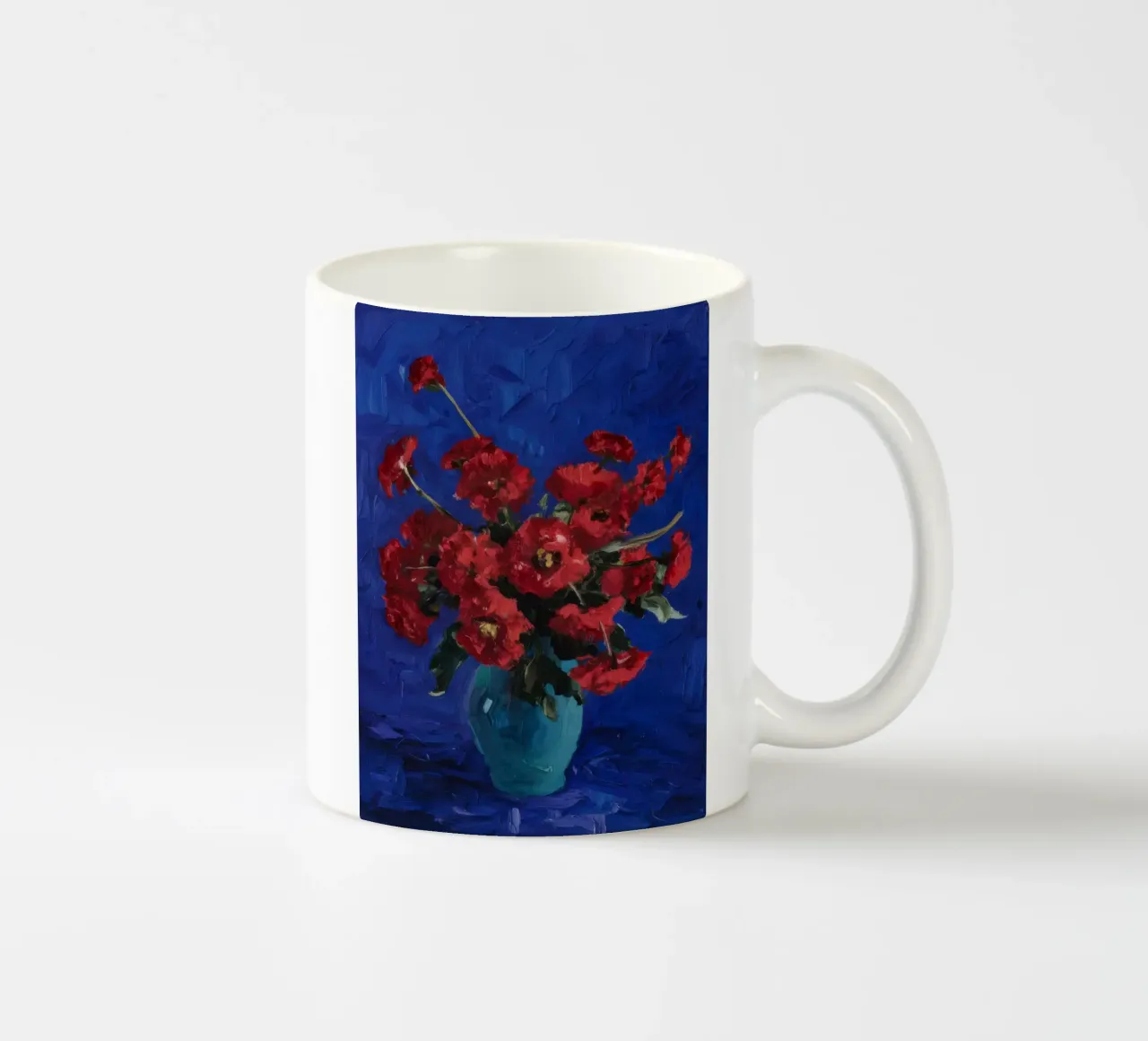Notturno in fiore cremisi tazza in ceramica da Angkasa Mist