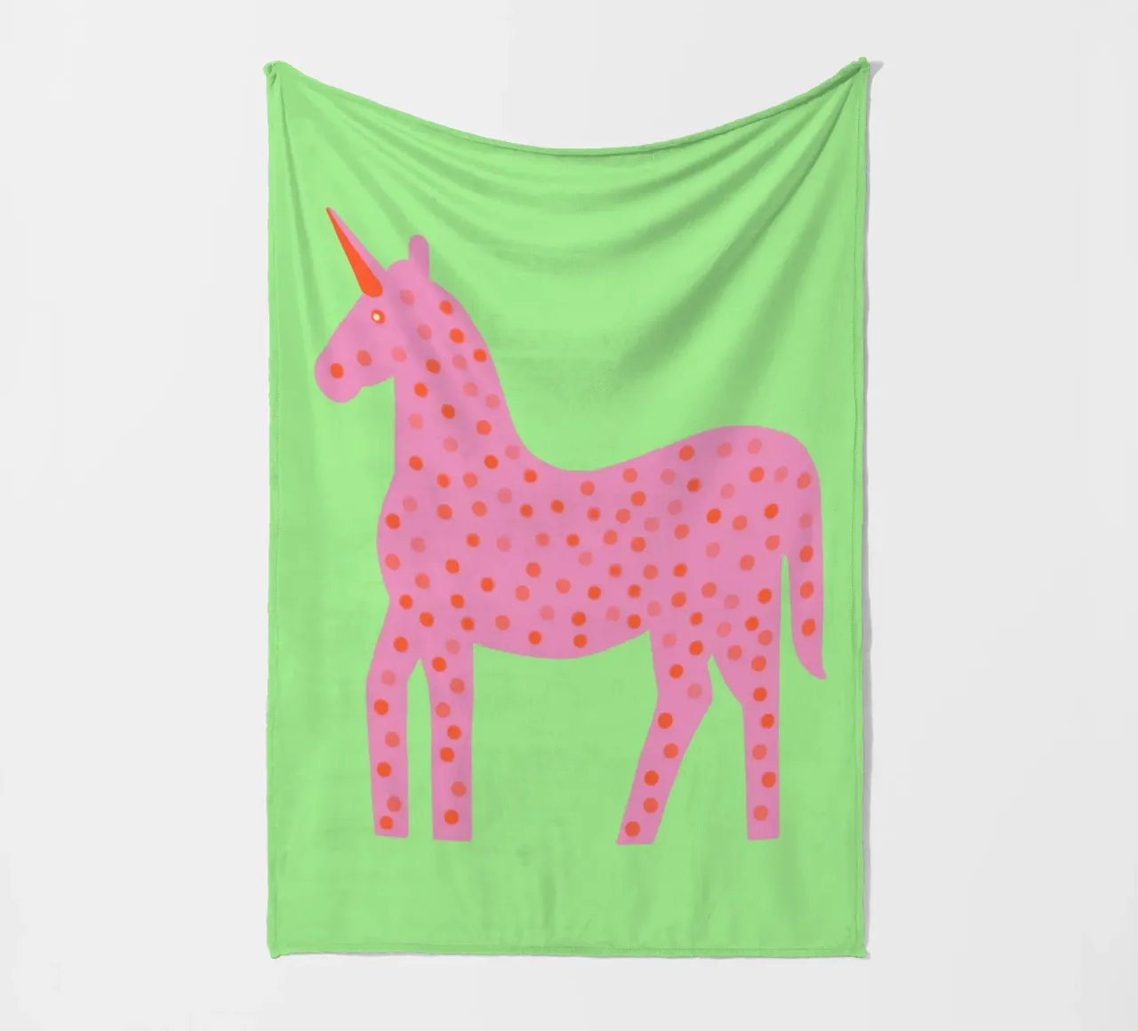 Un piccolo e grazioso unicorno coperta in pile da Carinaprint
