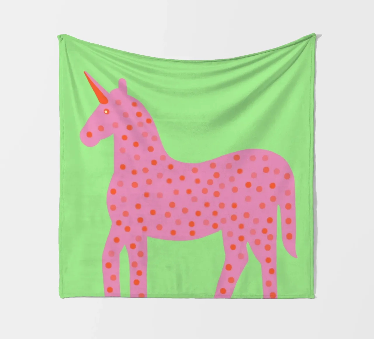 Un piccolo e grazioso unicorno coperta in pile da Carinaprint